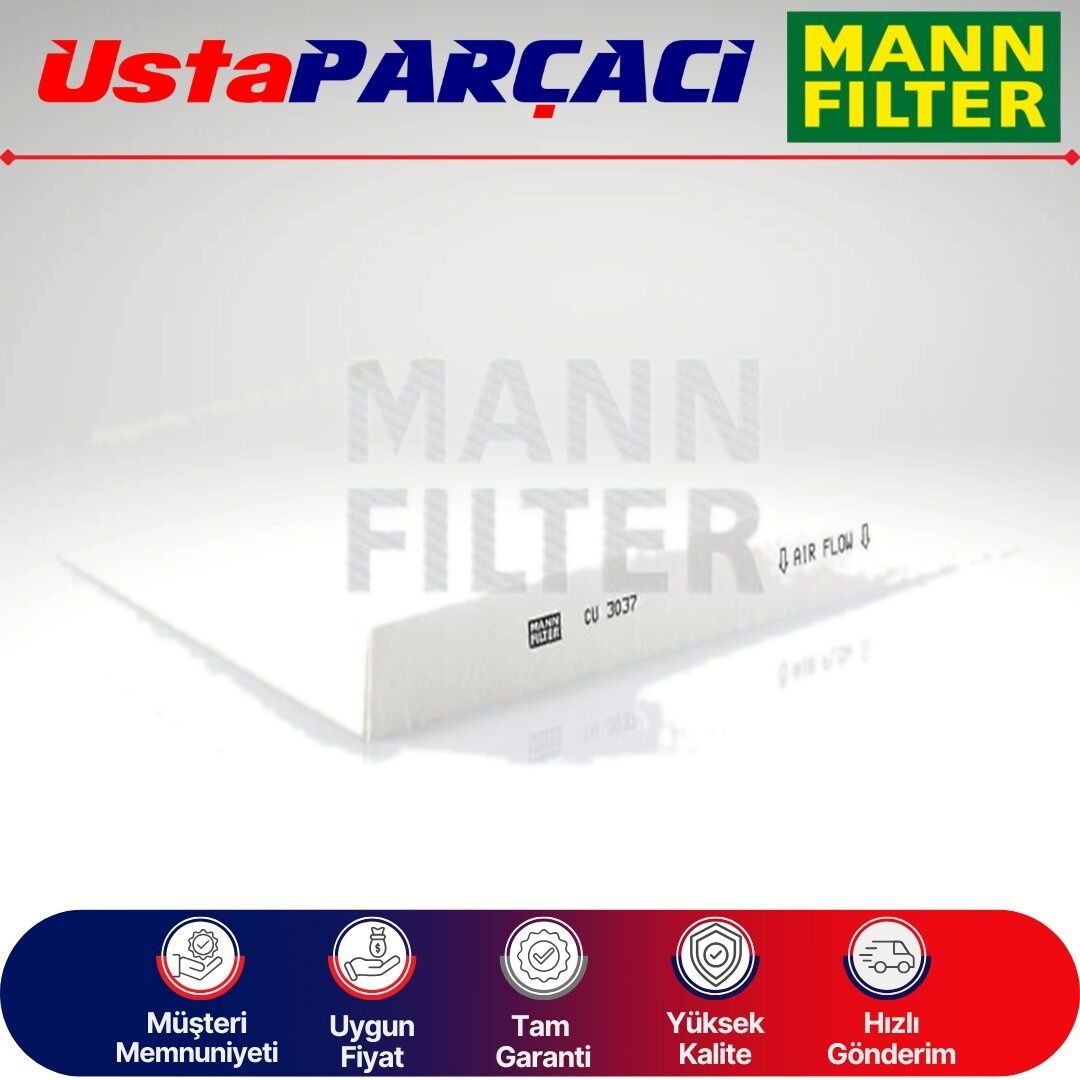 Mann-Filter Polen Filtresi CU3037 8E0819439