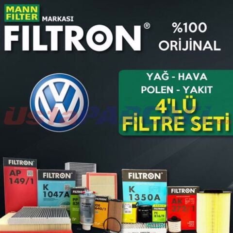 Filtron VW Jetta 1.4 Tsi Filtre Bakım Seti 2015-2018 4NP CZC-CZD