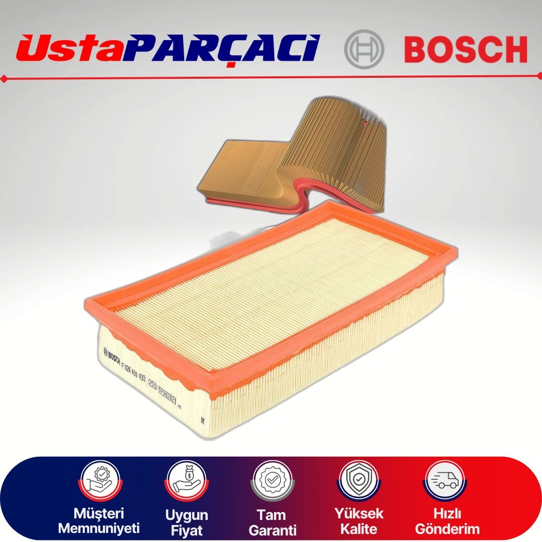Bosch Peugeot Expert 2.0 BlueHdi Hava Filtresi 2019-2024 F026400433 S0433 9800097580