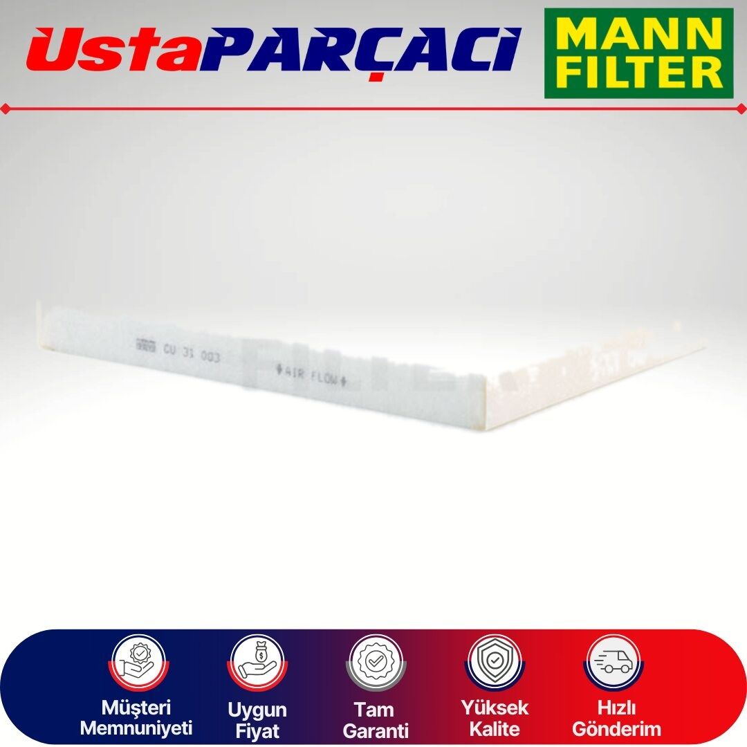 Mann-Filter Polen Filtresi CU31003 4M0819439A