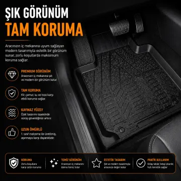 Wöbermann 4D Havuzlu Oto Paspas Tüm Araçlara Uygun Universal 5 Parça