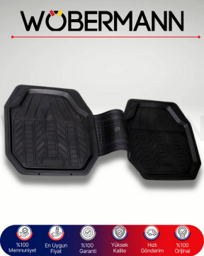 Wöbermann 4D Universal Oto Paspas – Kaymaz, Yüksek Kenarlı, Koku Yapmayan, Tüm Araçlara Uyumlu