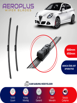 Aeroplus Alfa Romeo Giulietta 2010-2020 Muz Silecek Takımı