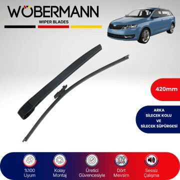 Wöbermann Skoda Rapid Nh1 Spaceback 2014-2024 Arka Silecek Kolu ve Süpürgesi Komple