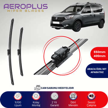 Aeroplus Dacia Dokker 2015-2021 Muz Silecek Takımı