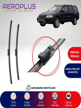 Aeroplus Volvo XC70 2004-2007 Muz Silecek Takımı