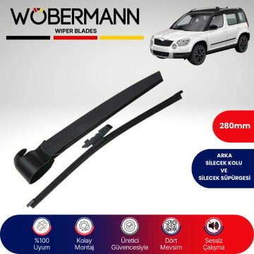 Wöbermann Skoda Yeti 2009-2017 Arka Silecek Kolu ve Süpürgesi Komple