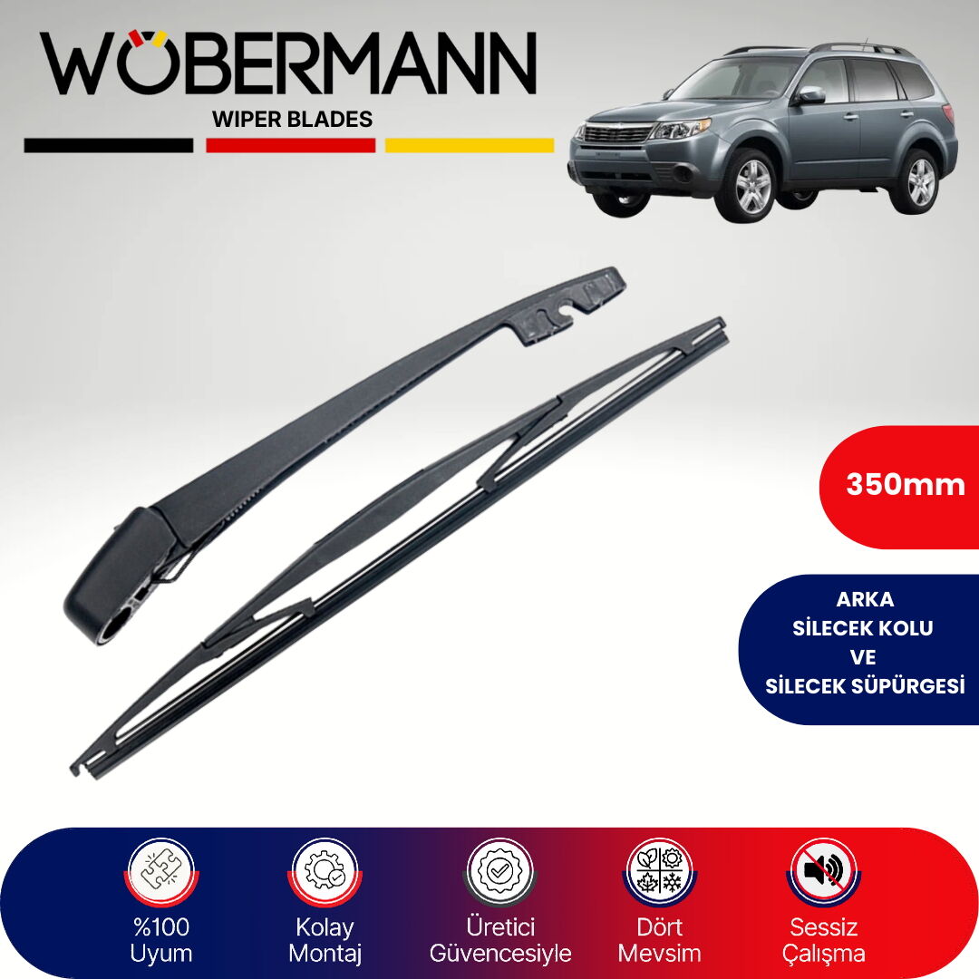 Wöbermann Subaru Forester 2007-2012 Arka Silecek Kolu ve Süpürgesi Komple
