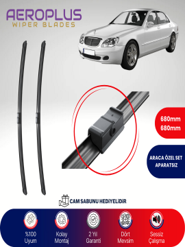 Aeroplus Mercedes S Serisi W220 2000-2006 Muz Silecek Takımı