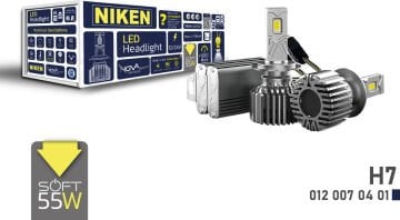 Niken Nova Soft H7 LED Xenon 55 Watt 9000 Lümen Yeni Seri