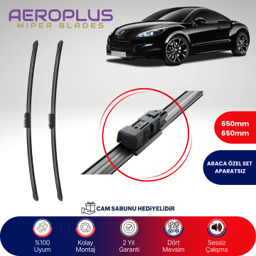 Aeroplus Peugeot RCZ 2010-2015 Muz Silecek Takımı