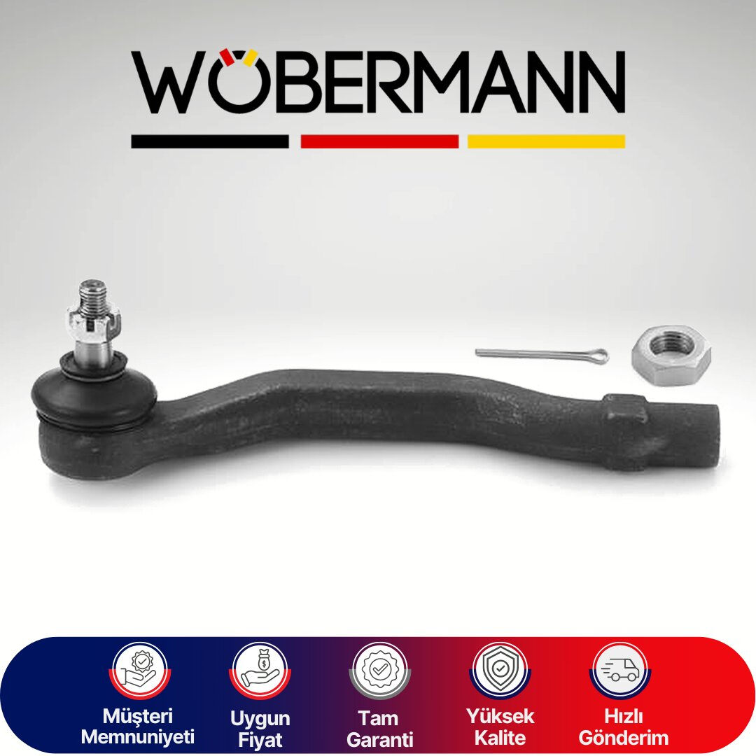 Wöbermann Honda Accord Euro 1,8L 2,0L F18B F20Z Ch Cg kasa 1998-2002 / Legend 3,2L Ka7 Ka8 24v 1991-1996 Rot Başı Sol Dış 53560S1AE01