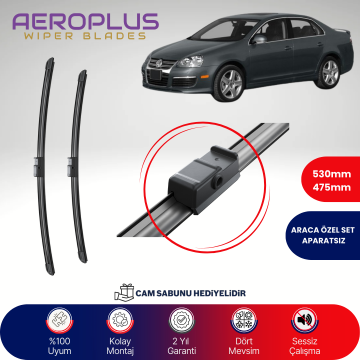 Aeroplus VW Bora 2002-2005 Muz Silecek Takımı