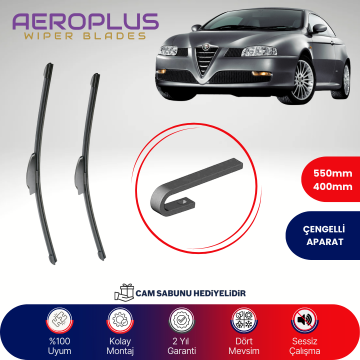 Aeroplus Alfa Romeo GT 2003-2005 Muz Silecek Takımı