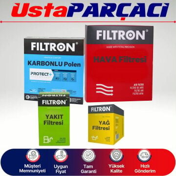 Filtron BMW 5 Serisi G30 5.20d Filtre Bakım Seti 2017-2023 Hava+Yağ+Yakıt+Karbonlu Polen