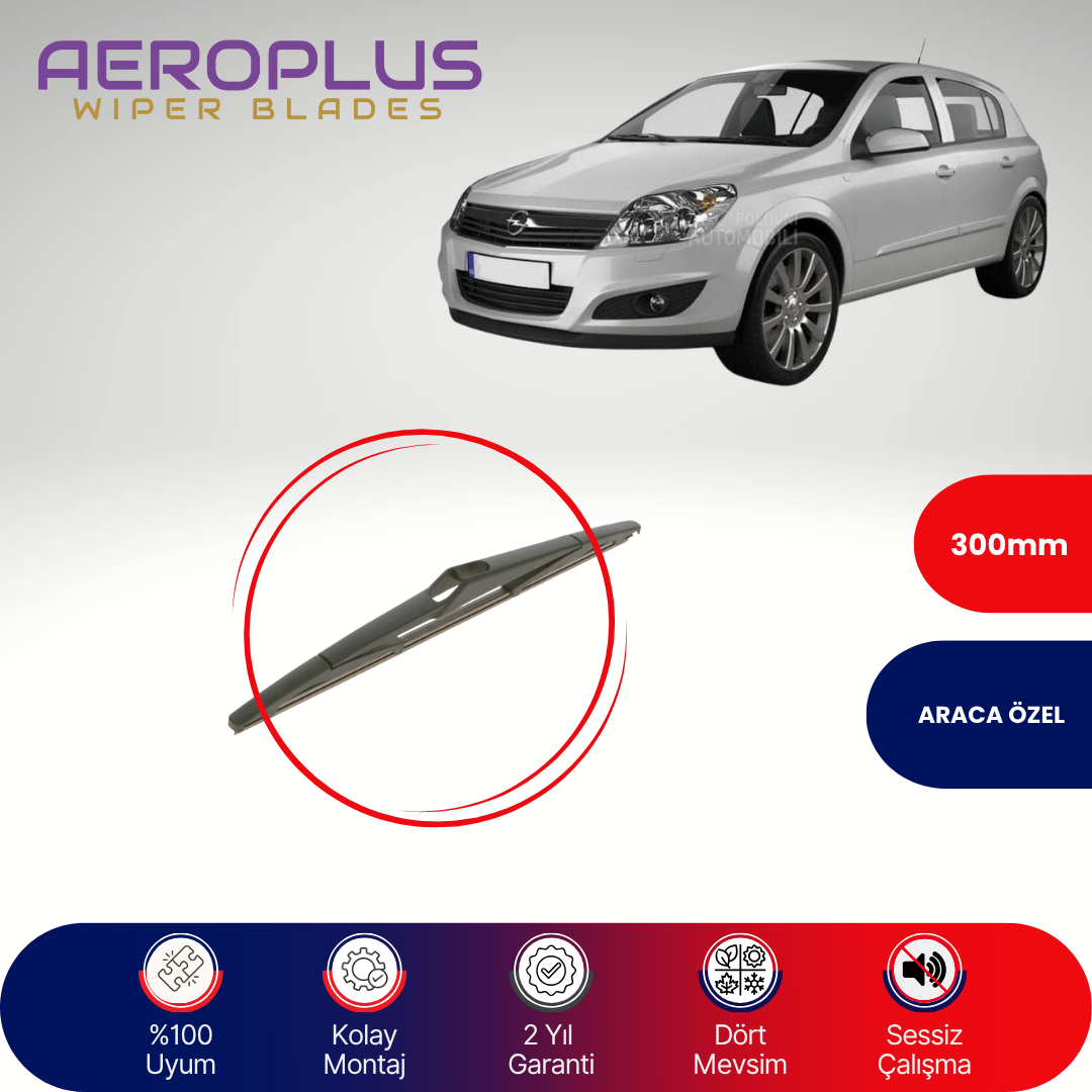 Aeroplus Opel Astra H 2004-2013 Arka Silecek
