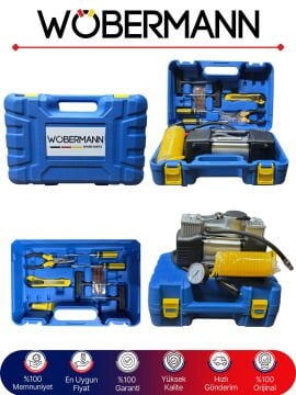 Wöbermann Yeni Yönetmelik Tamir Takım Çantalı 12V Çift Silindir 150PSI Hava Kompresörü