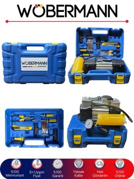 Wöbermann Yeni Yönetmelik Tamir Takım Çantalı 12V Çift Silindir 150PSI Hava Kompresörü