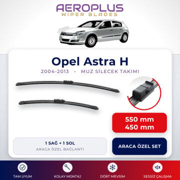 Aeroplus Opel Astra H 2004-2013 Muz Silecek Takımı
