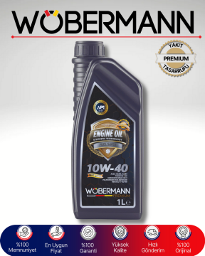 Wöbermann Premium 10W-40 Sentetik Motor Yağı 1 Litre - Soğuk Hava Başlangıcı ve Aktif Temizleme