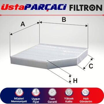 Filtron Karbonlu Polen Filtresi K1278A 8K0819439A