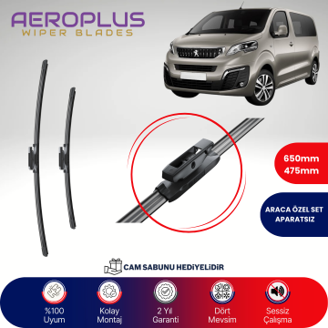 Aeroplus Peugeot Traveller 2016-2023 Muz Silecek Takımı