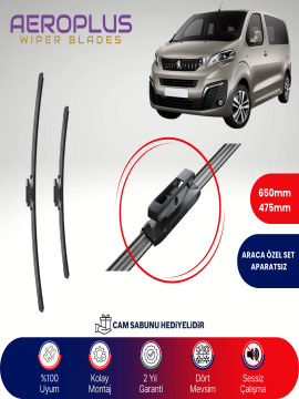 Aeroplus Peugeot Traveller 2016-2023 Muz Silecek Takımı