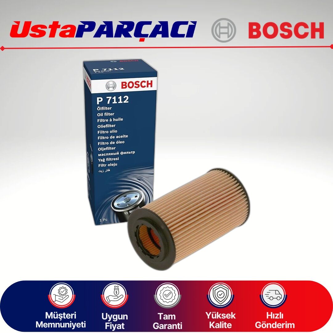 Bosch Mercedes Sprinter 2.2 Cdi Yağ Filtresi F026407112 P7112 A6511800009