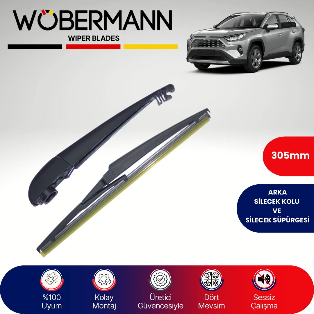 Wöbermann Toyota Rav4 2018-2025 Arka Silecek Kolu ve Süpürgesi Komple