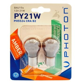 Photon P21W Chrome 12V 93 Turuncu Ph5524-Cra-B2