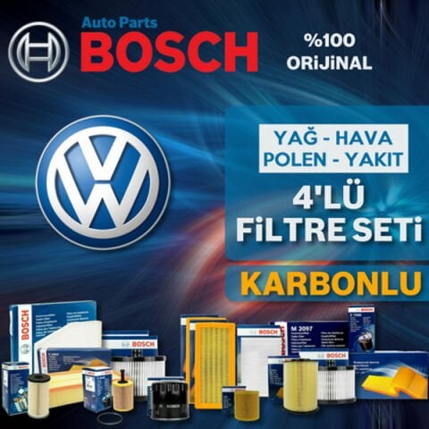 Bosch VW Scirocco 1.4 Tsi Filtre Bakım Seti 2009-2014 4KP CAX-CMS