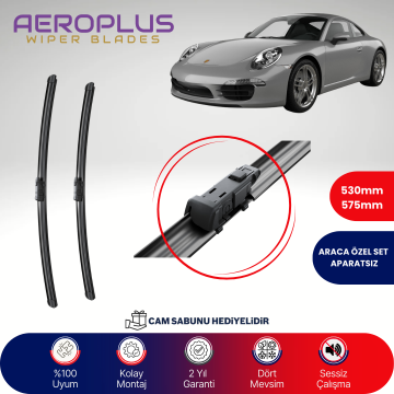 Aeroplus Porsche 911 2011-2020 Muz Silecek Takımı