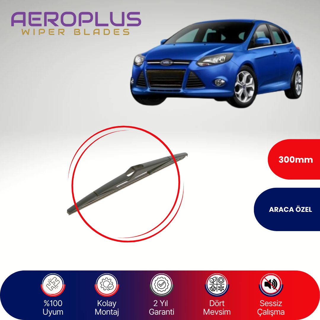 Aeroplus Ford Focus 2011-2018 Arka Silecek