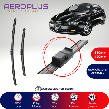 Aeroplus Alfa Romeo GT 2005-2010 Muz Silecek Takımı