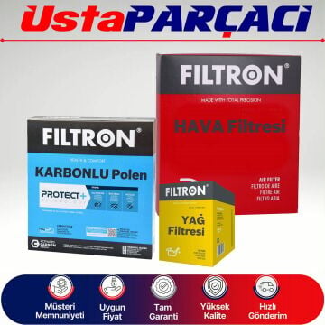 Filtron BMW 6 Serisi E63 6.50Ci Filtre Bakım Seti 2006-2010 Hava+Yağ+Karbonlu Polen