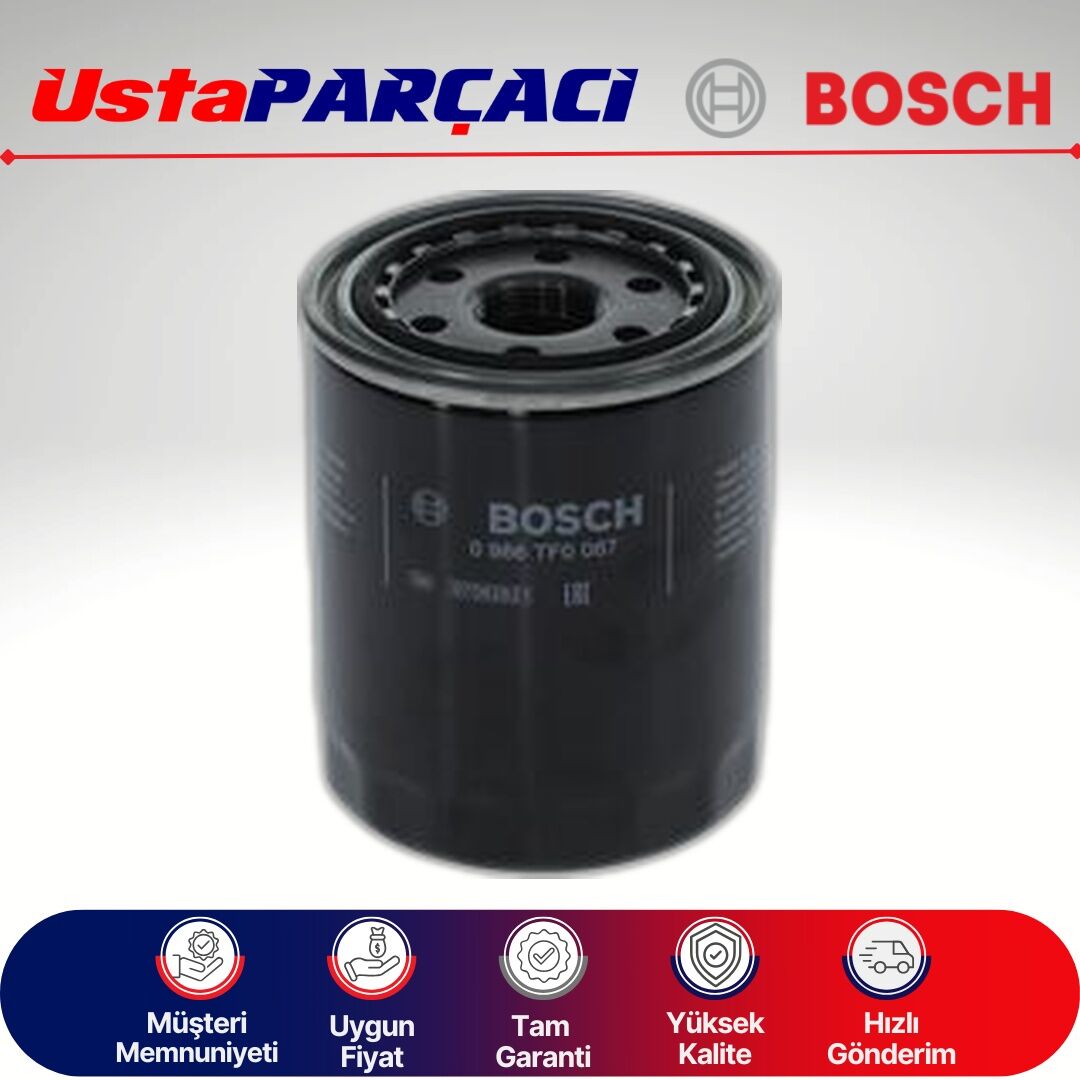 Bosch Mitsubishi L200 2.5 Did Dizel Yağ Filtresi 2007-2014 0986TF0087 P0087 26300-42010