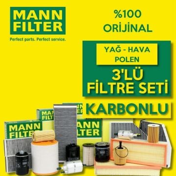 Mann-Filter Skoda Scala 1.0 Benzin Filtre Bakım Seti 2020-2026 3KP DLAA