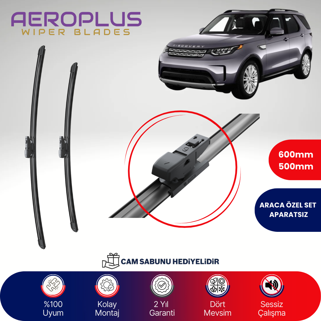 Aeroplus Land Rover Discovery 5 2017-2020 Muz Silecek Takımı