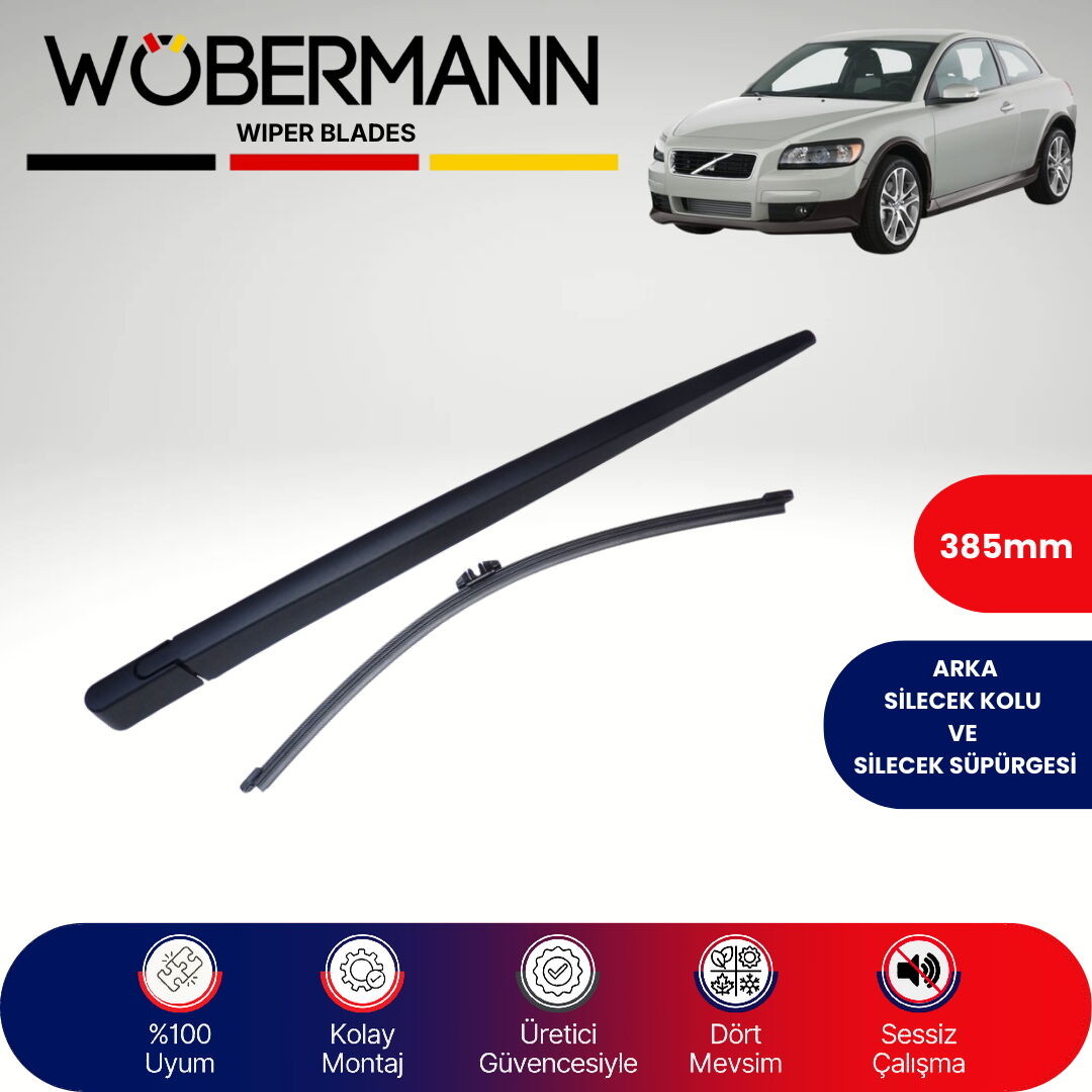 Wöbermann Volvo C30 2010-2012 Arka Silecek Kolu ve Süpürgesi Komple