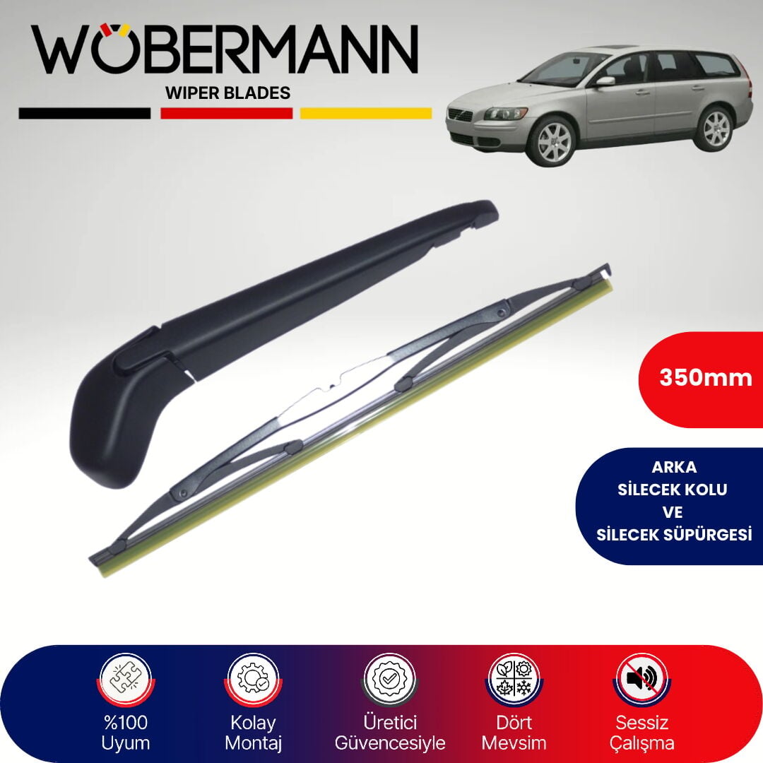 Wöbermann Volvo V50 2004-2012 Arka Silecek Kolu ve Süpürgesi Komple