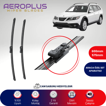 Aeroplus Saab 9 3 2007-2012 Muz Silecek Takımı