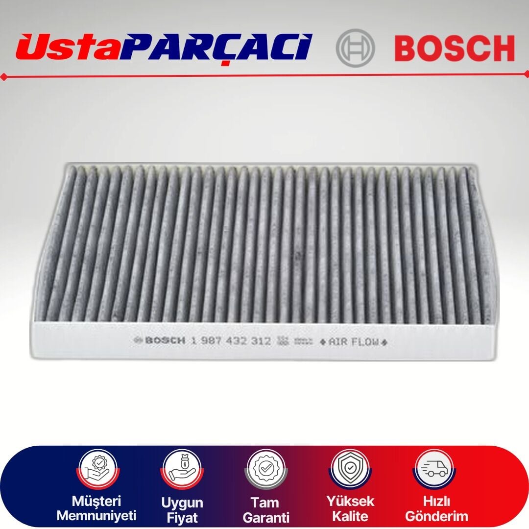 Bosch Skoda Octavia Karbonlu Polen Filtresi 2000-2008 1987432312