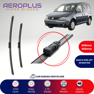 Aeroplus VW Caddy 2006-2017 Muz Silecek Takımı