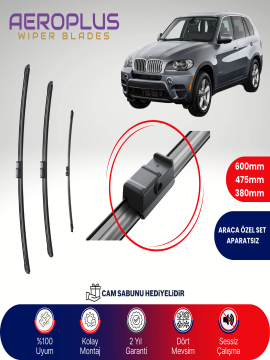 Aeroplus BMW X5 E70 2006-2013 Ön Arka Muz Silecek Takımı