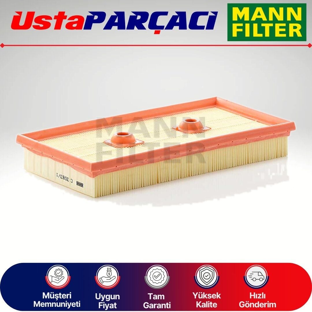 Mann-Filter Audi A3 1.6 Fsi Hava Filtresi 2004-2008 C3083/1 03C129620B