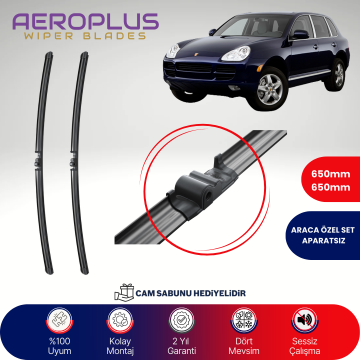 Aeroplus Porsche Cayenne 2002-2007 Muz Silecek Takımı