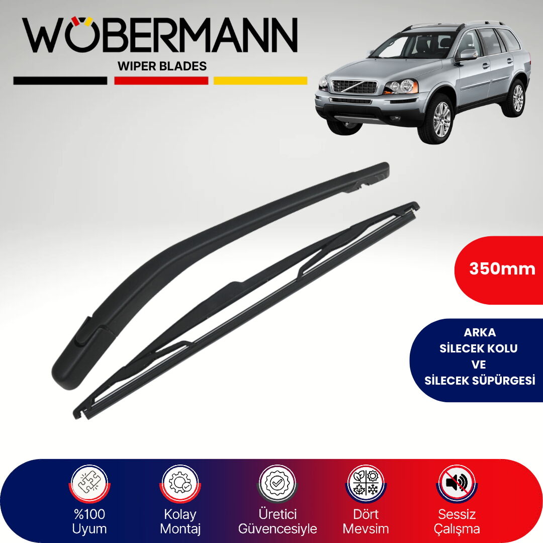 Wöbermann Volvo Xc90 2010-2016 Arka Silecek Kolu ve Süpürgesi Komple