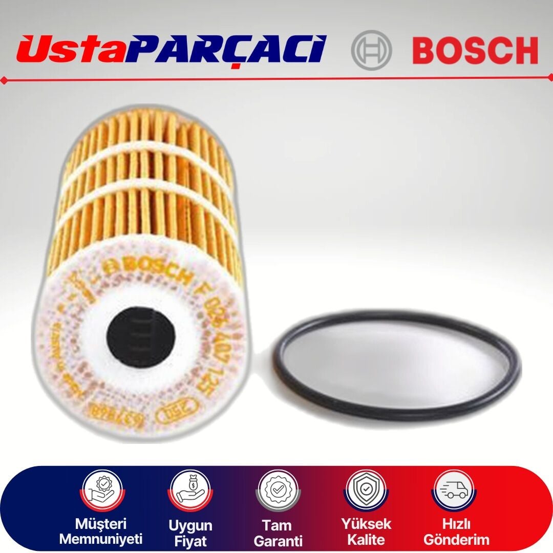 Bosch Nissan Qashqai 1.6 Dci Yağ Filtresi 2014-2019 F026407125 P7125 6000619752