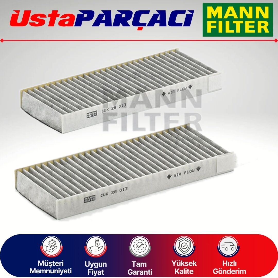 Mann-Filter Karbonlu Polen Filtresi CUK26013-2 272771056R