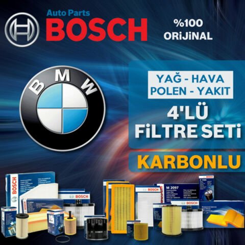 Bosch BMW 1 Serisi 1.16d F20-F21 Filtre Bakım Seti 2012-2015 4KP